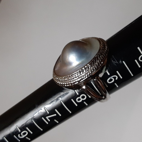 925 Genuine South Sea Mabe pearl. - Picture 5 of 15